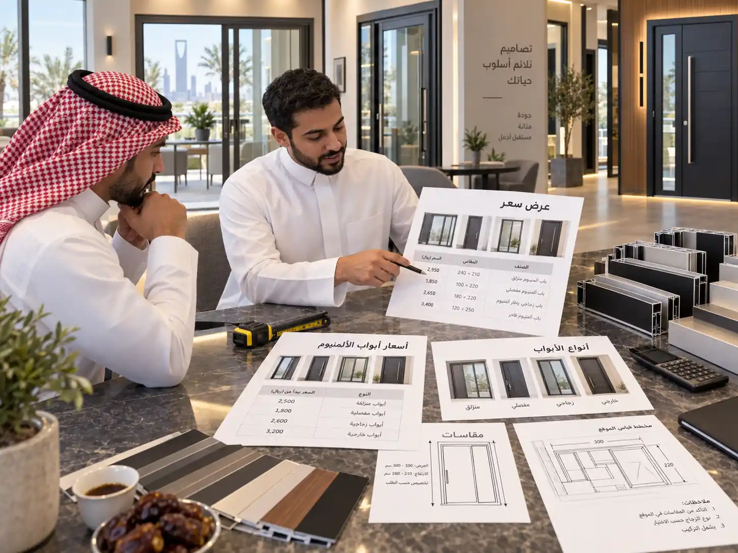 العوامل المؤثرة في اسعار ابواب الالمنيوم في السعودية