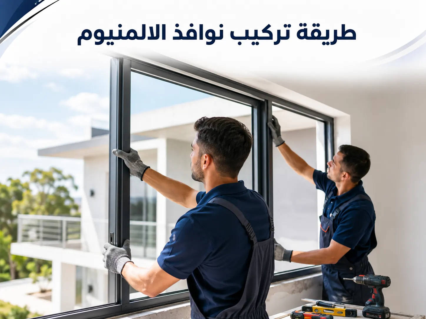 طريقة تركيب نوافذ الالمنيوم خطوة بخطوة باحترافية
