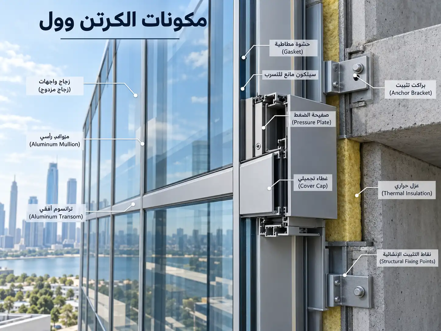 مكونات الكرتن وول